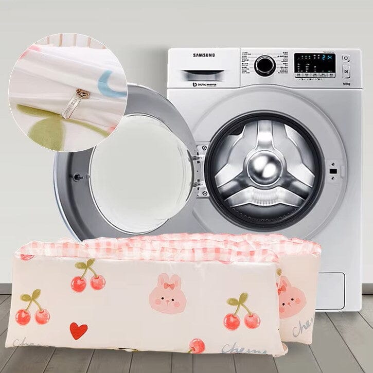 Linge de lit bebe - DouxSommeil™ - Cerises & Lapins - Bebe Biscotte