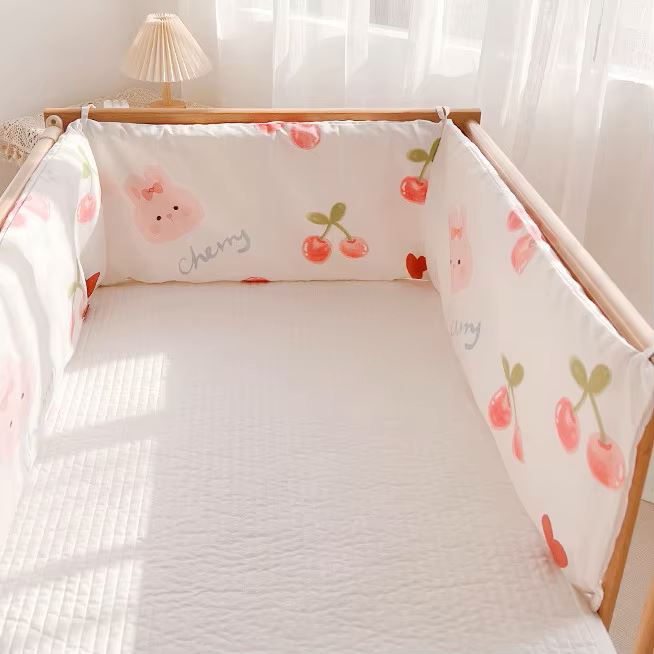 Linge de lit bebe - DouxSommeil™ - Cerises & Lapins - Bebe Biscotte